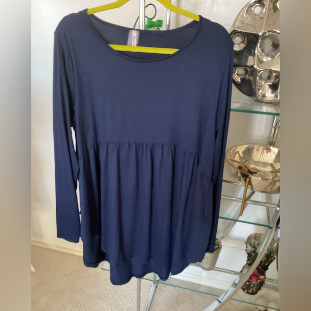 Beeson River Navy Long Sleeve Tunic